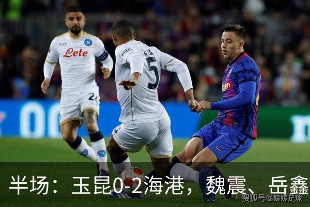 半场：玉昆0-2海港，魏震、岳鑫破门